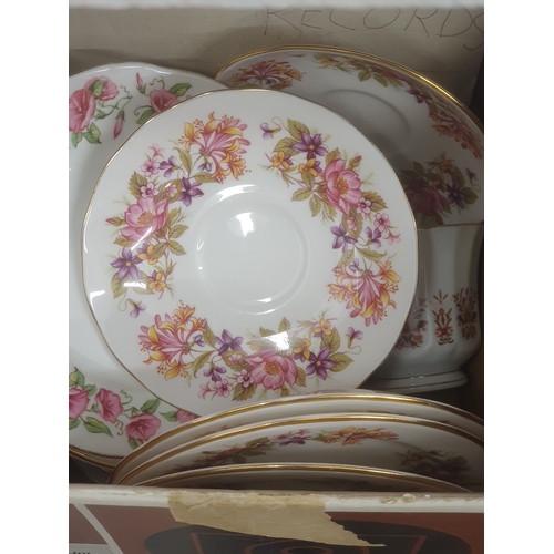 62 - Boxlot Of Mixed Fine Bone China