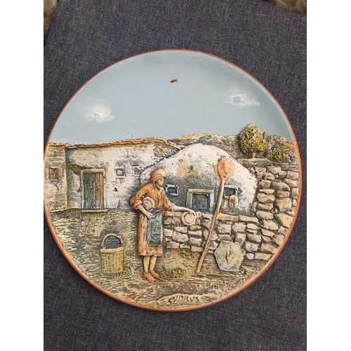 75 - Vintage pottery wall hanging piece