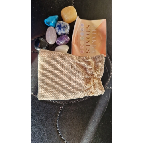 8X - Chrakra stones with bag