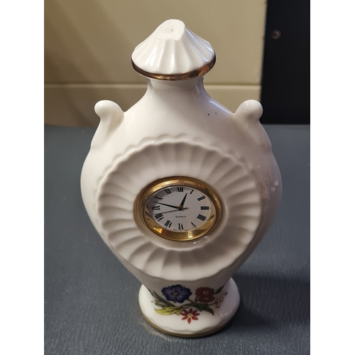 345 - Irish porcelain clock