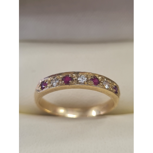 01J - Vintage 18ct & ruby ring