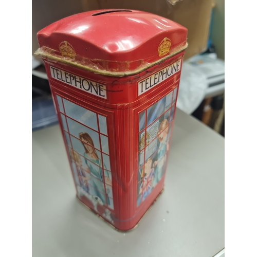 5 - Vintage telephone box money box