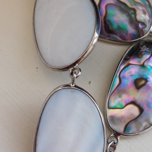 01S - .925 silver abalone bracelet