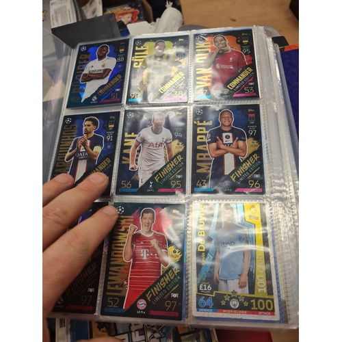 006Y - Large lot of match attack cards in folder