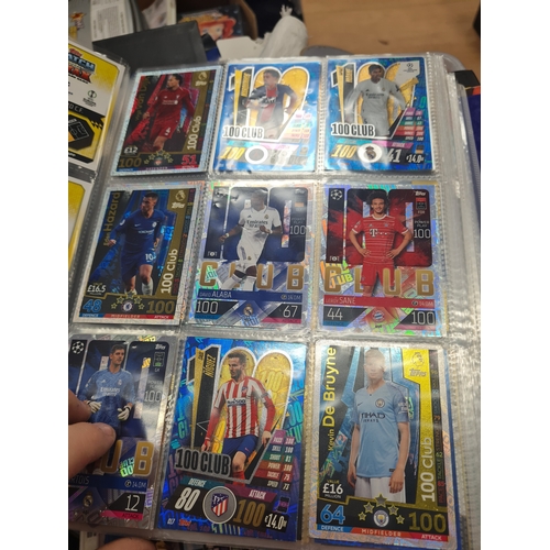 006Y - Large lot of match attack cards in folder