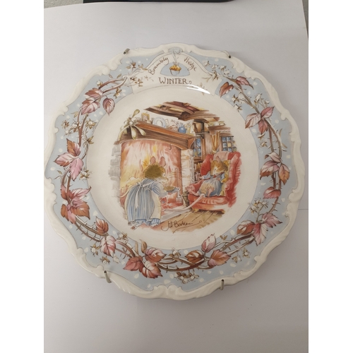 79J - Royal Doulton Brambly Hedge Winter Collectors Plate