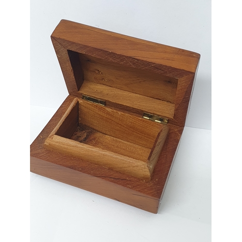 11K - Beautiful Glazed Wooden Storage Box