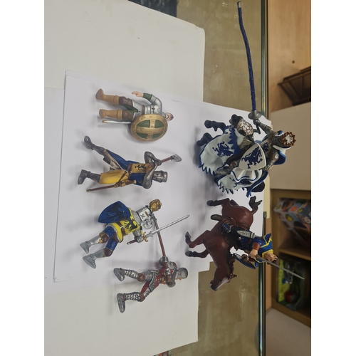 01T - Collection of knight's figures etc