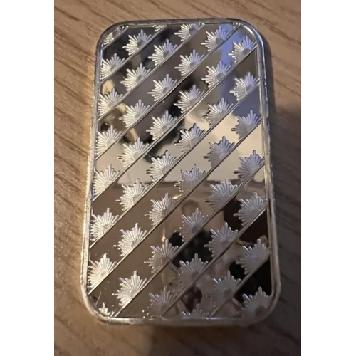 01B - Silver 1oz  Fine Silver bar