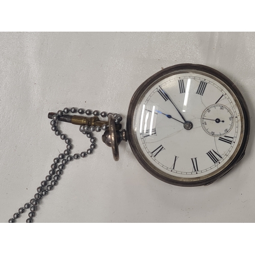 2A - Vintage silver stamped pocket watch