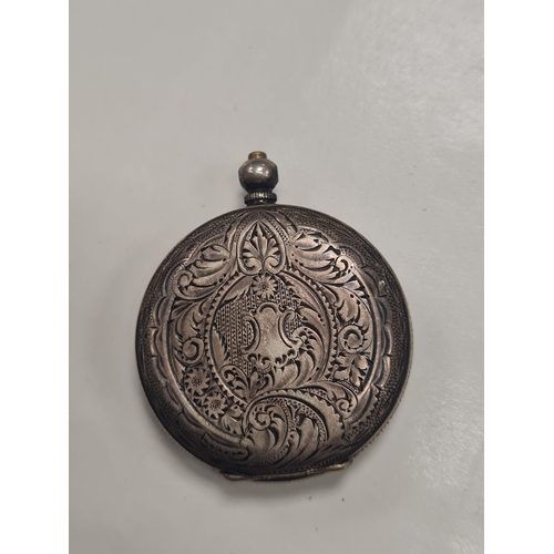 34B - Vintage silver stamped pocket watch