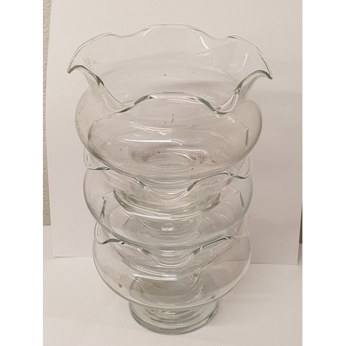 331 - Set of 4 curved edged glass Dishes