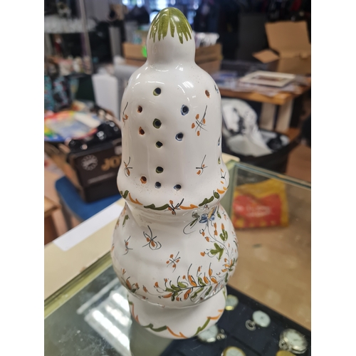 677 - Vintage hand painted vase