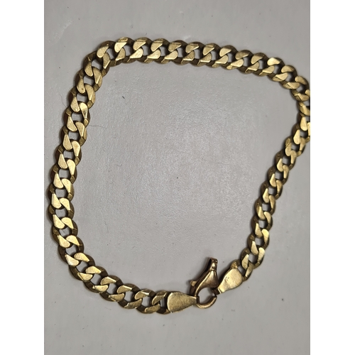 02Y - 9ct solid gold bracelet 11.grams