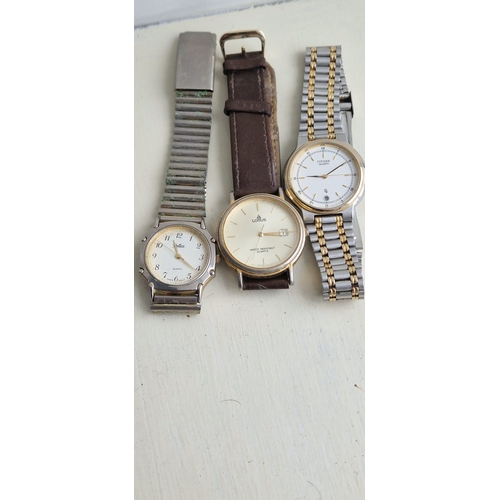 6B - 3 vintage men's watches.  N/w