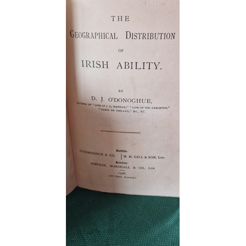 44Q - The Geographical Distribution of Irish Ability 1906