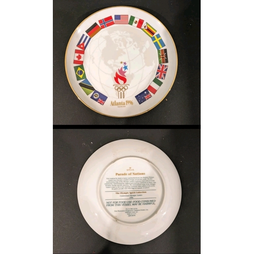 3A - Atlanta 1996 Parade of Nations  Ornamental Collector Plate Olympic Spirit 20.5cm