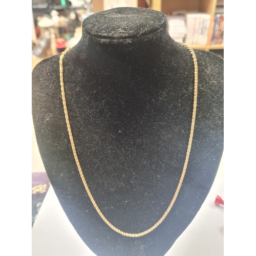 1F - Large 9ct gold chain been repaired