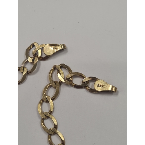 7F - Large 9ct bracelet 

Needs repaired