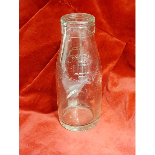 191 - Dobbins diary vintage glass milk bottle