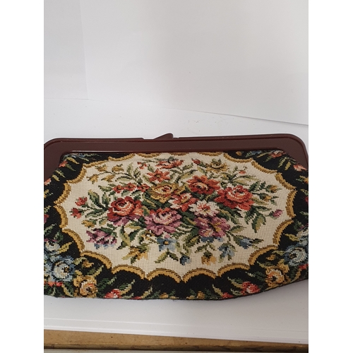 509 - Ladies Tapestry Vintage Style Purse