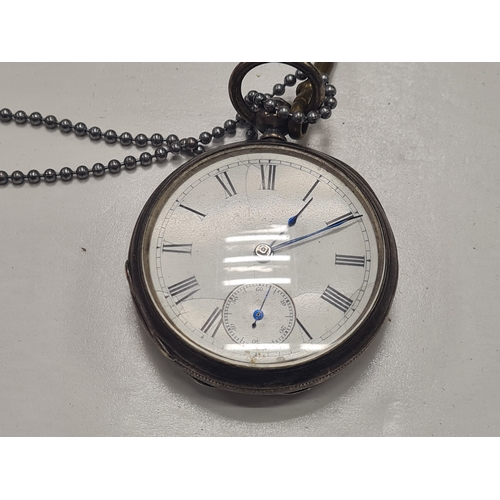 01I - Vintage silver stamped pocket watch