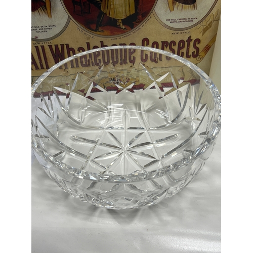 8D - Large Waterford crystal bowl