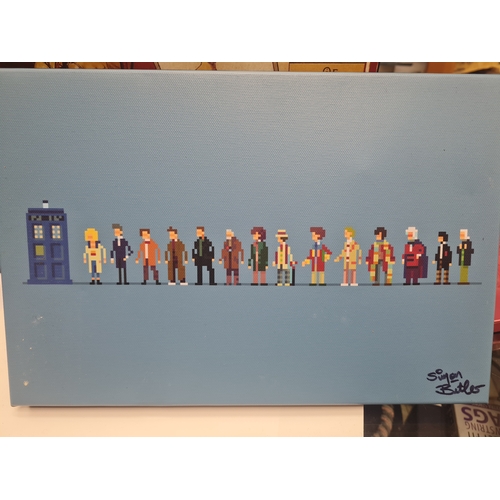 02W - Doctor who signed canvas