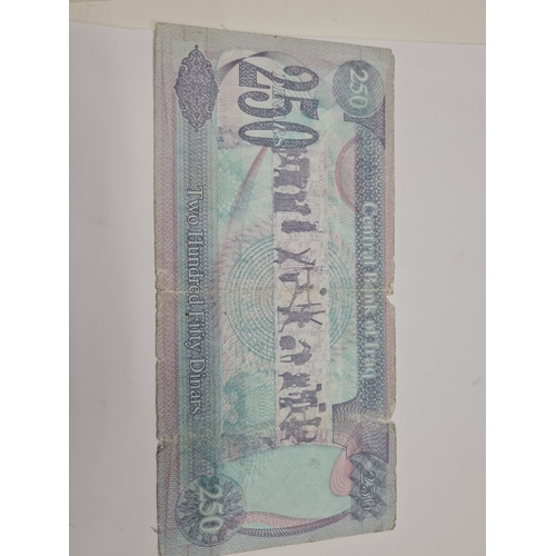 229A - Two hundred fifty dinars iraq note