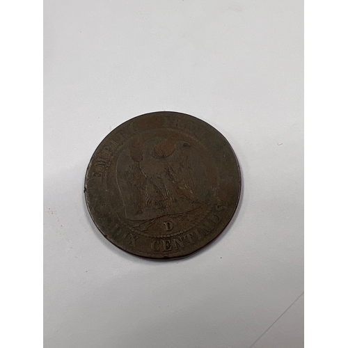 011J - Vintage 1854 French coin