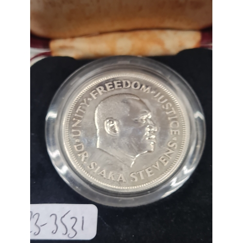 5O - Silver one leone coin