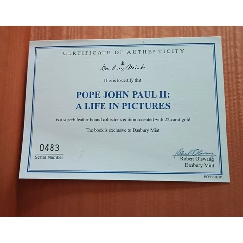 003C - Pope John Paul A Life In Pictures (Hardback, 2005) danbury mint