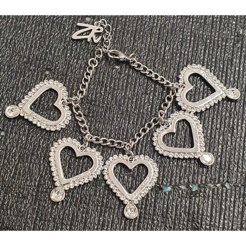 123Y - Beautiful New Heats Charm Bracelet