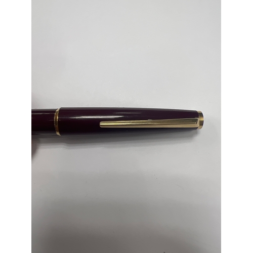 41 - Mont blanc fountain pen 14ct gold nib working