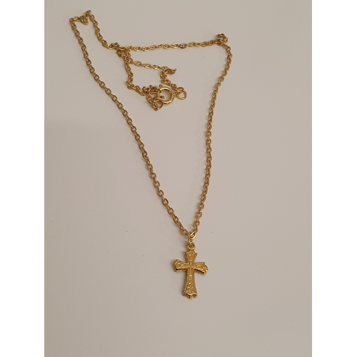 16G - Beautiful New Cross Pendant On Chain