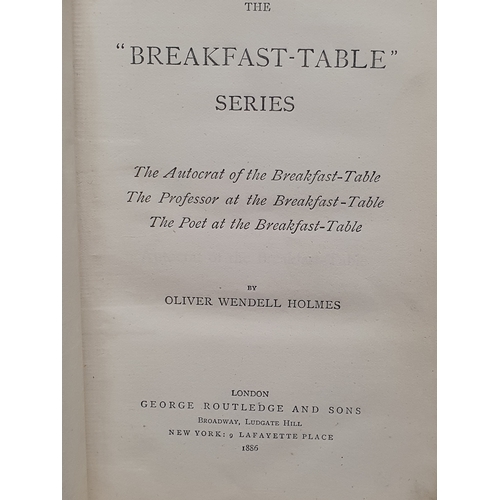 11Z - Vintage Book The Excelsior Series The Breakfast Table Series 1886