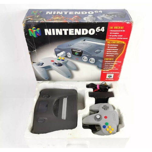 5C - Nintendo 64 N64 Console Black Boxed