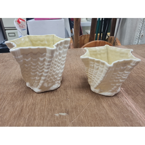 002G - Vintage belleek vases