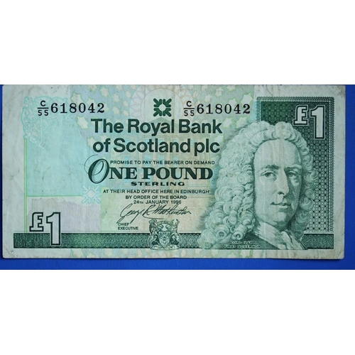 13A - Royal Bank of Scotland £1 One Pound 