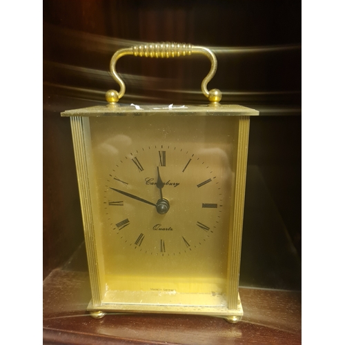 41 - Vintage german brass clock