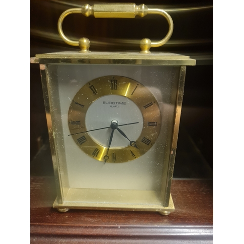 42 - Vintage brass eurotime clock