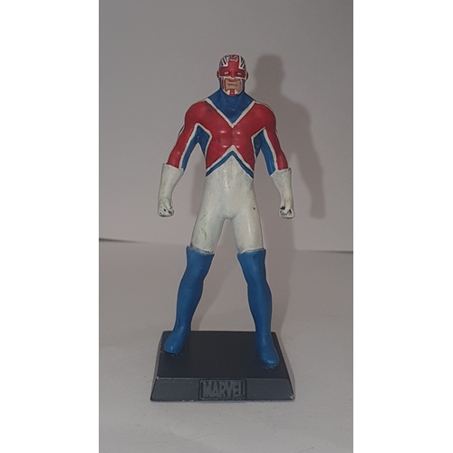 85 - Heavy Lead Marvel Collectors Figure Captain Britain