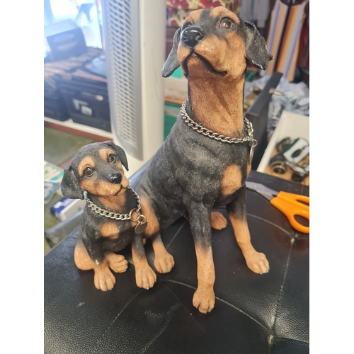 09A - Large doberman figures