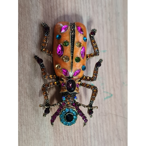 167 - Large beetle broach