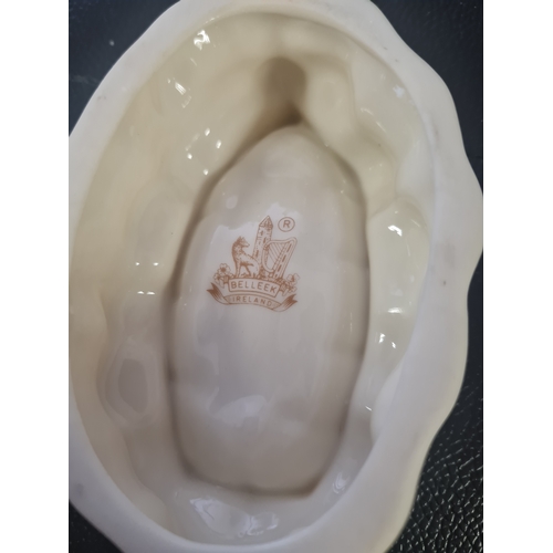 02L - Vintage belleek boat