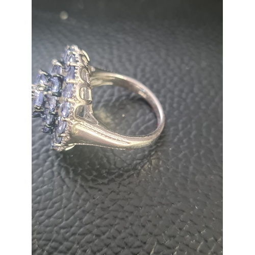 2U - Large sterling silver ring