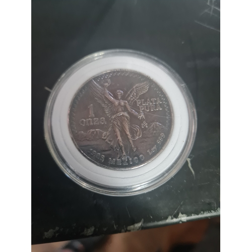 2X - Solid silver 1 oz Mexican silver coin