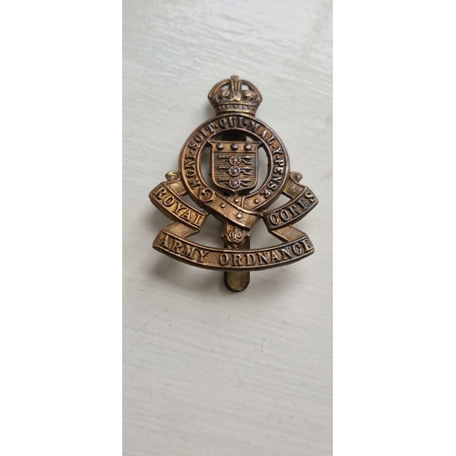 229 - Royal corps army ordnance cap badge