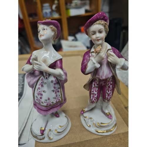 1W - Antique german pair of figure's