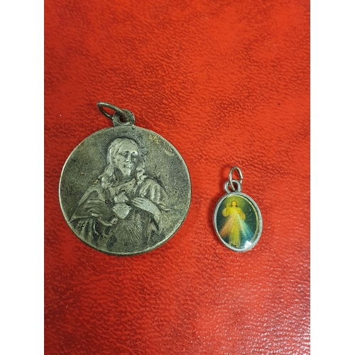 347 - 2 double sided religious pendants